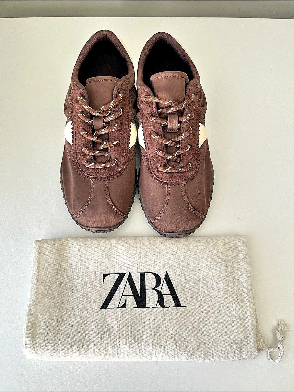 Zara Kids | NWOT Brown Thin Sole Sneakers EU 32